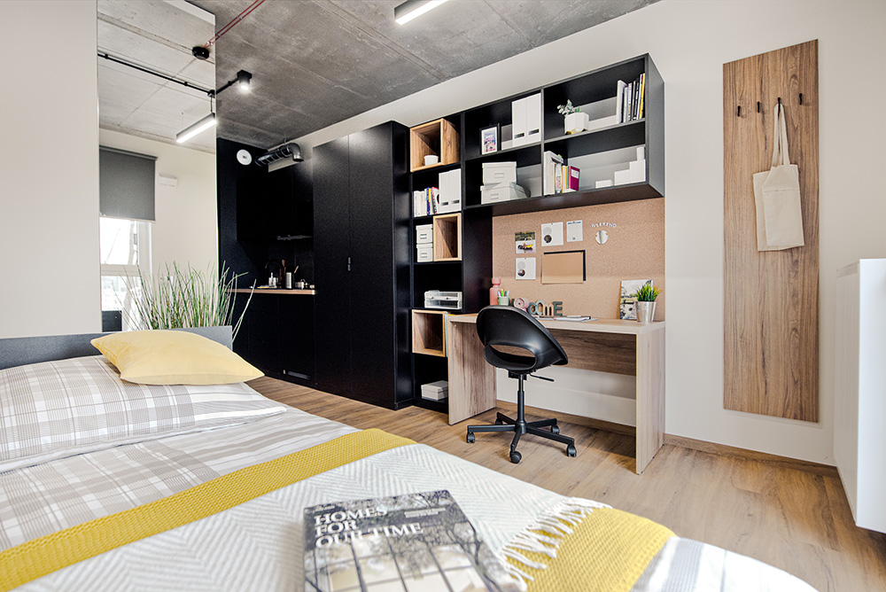 SHED Living – a modern student housing in Krakow